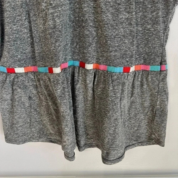 Savanna Jane Women’s Sleeveless Gray Top with Multicolor Stripes Size M GUC - Picture 4 of 8